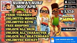SUBWAY SURF MOD APK TERBARU 2026 VERSI 3.57.0 unlimited money & unlimited keys