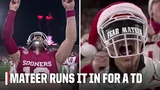 John Mateer RUNS IT IN for first TD of Alabama-Oklahoma in CFP First Round 😮&zwj;💨 | ESPN CFB