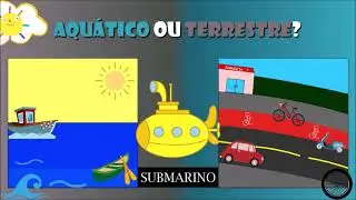[Curiosidade] Meio de Transporte Aqu&aacute;tico ou Terrestre - Desenho Educativo Meios de Transportes