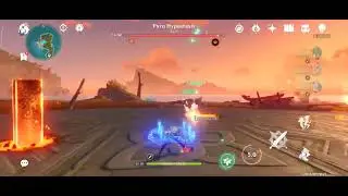 2 Hydro, 1 Anemo, and 1 Cryo vs Pyro Hypostasis || Genshin Impact