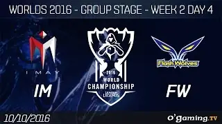 IM vs FW - World Championship 2016 - Group Stage Week 2 Day 4