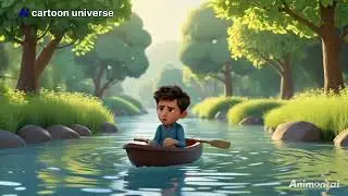 🚣Row Row Row Your🚣 Boat with Lyrics |Ai cartoon universe /Nursery Rhymes and Songs |HD #shorts #kids