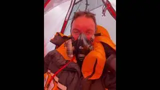 EXTREME STORMS inside Tent @ Everest.  #shorts #everest #mountain