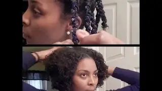 Nighttime Wash & Go - Hair Banding Technique