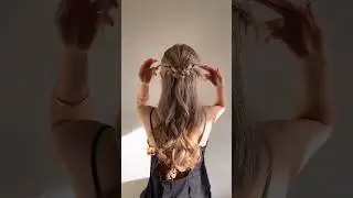 braided half updo hairstyle #weddinghairstyle #hairtutorial #halfuphalfdownhairstyle #hairstyle
