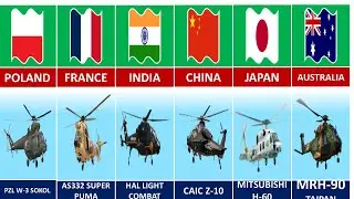 Attack Helicopter From Different Countries