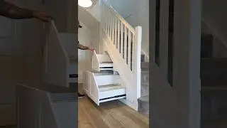 Under Stair Storage System ✨  #home #satisfying #woodworking #transformation #interiordesign