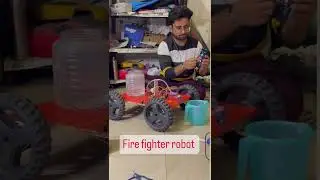 Fire fighter robot #viral #trending #firefighter #science #scienceproject #electricalbro