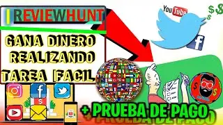 🔥ReviewHunt🔥 💰📣 Como GANAR DINERO HACIENDO TAREAS por Internet, Con REDES Sociales 2020 | MrVerdin💡