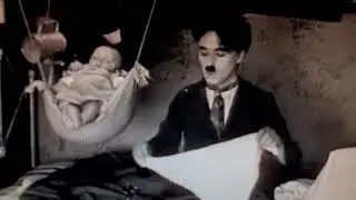 Charlie Chaplin - The Kid 1921 - At home with the baby  (scene)