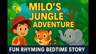 🌴 Milo&rsquo;s Jungle Adventure 🌙 | A Fun Rhyming Bedtime Story for Kids 🐘 #BedtimeStory #KidsStory