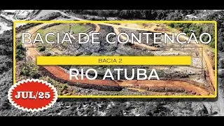 BACIA DE CONTEN&Ccedil;&Atilde;O NO RIO ATUBA - CURITIBA - 4K - Drone mini 4 PRO & AVATA 2