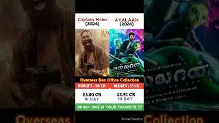 Captain Miller VS Ayalaan Movie 10 Day Comparison Box  #shorts #salaar #animal #hanuman #fighter