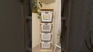Laundry problems solved! #springcleaning #laundrybasketholder #organization