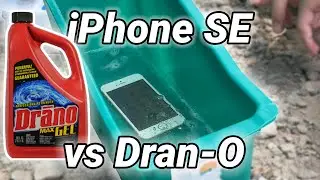 Soaking an iPhone SE In Dran-O (Pipe Cleaner)