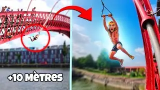 Je me BALANCE d'un PONT &agrave; 10 M&egrave;tres de Haut (Rope Swing Amsterdam)