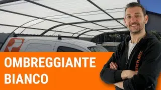 Telo ombreggiante bianco. Io lo trovo adatto anche come copertura per le auto