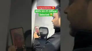 Congratulations 🥳. IBPS SO IT Officer Selected 🤩 #shortsfeed