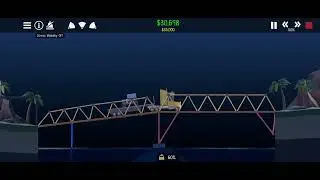 Poly Bridge 2 Level 2-16 STOW AWAY solution, walkthrough
