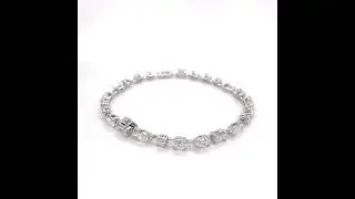 18kt white gold diamond bracelet