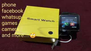 A1 smartwatch | facebook|whatsup | camera 0&bull;2Mpx |Bluetooth 3.0 | micro SIM  | Amazon
