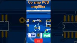 Op Amp amplifier PCB, #jlcpcb #circuit #pcbuild #shortvideo #pcbdesign #opamp #amplifier #priotoma