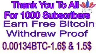 Earn Free Bitcoin Payout Proof In Hindi