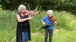 Quakbar Fiddle Duo of Asheville, NC - The Skye Boat Song - Ella Roberts