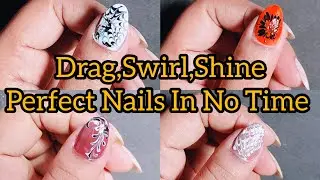 Easy Drag Marble Nail Designs||Drag Marble Nails For Beginners #nailart2025 