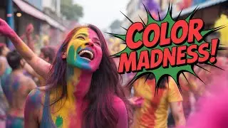 Girls Covered in Colors | Ultimate Holi Celebration 🌈