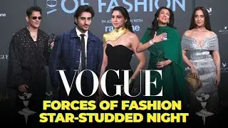 Ibrahim Ali Khan, Vijay Varma, Sharvari Wagh & Neena Gupta Shine at Vogue Forces of Fashion 2025