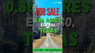 Land For Sale - 0.86 Acre El Paso Texas