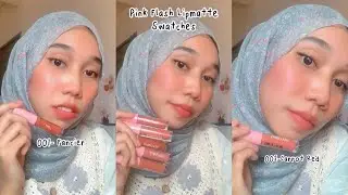 Pink Flash Lipmatte Swatches on Asian Skin💖 Real-Color (No-Filter) | Malaysia ( Shopee Haul )