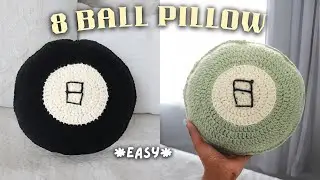 Easy Crochet 8 Ball Pillow Tutorial | Beginner-Friendly