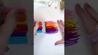 Coloring a Beautiful Rainbow Dress 🎨🌈 #ArtFun