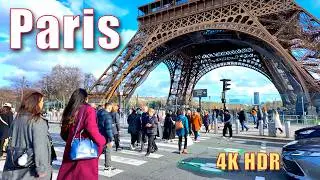 Paris France  Walk_ Trocad&eacute;ro to Eiffel Tower (Feb 6, 2026) | 4K HDR POV