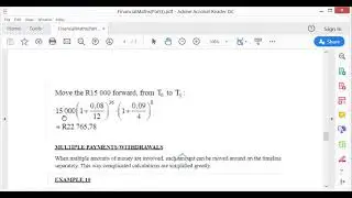 Grade 12 Financial Maths Timelines