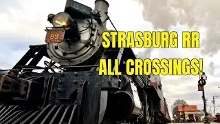 Strasburg Railroad &ndash; All Railroad Crossings | Lancaster County, PA | Engines 89 & 90 | January 2026