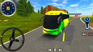 Coach Bus Offroad Driving 2025 - Real Uphill Bus Drive Simulator 3D - Android Gameplay