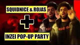 SQUIDNICE KNOCKS SOMEONES TOP OFF & ROJAS CAN DANCE | INZEI POP-UP PARTY | VLOG #1