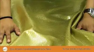 Shiny Amazon Crocodile Vinyl Fabric