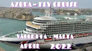 P&O Azura | Valletta - Malta | Ferry boat Failure | Plant Based cruising | Inside Cabin | Fly Cruise