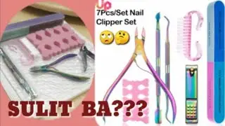 7 PCS. NAIL TOOLS SET REVIEW VERY CHEAP, GOOD FOR BEGINNERS | MANICURE, PEDICURE @chequitv