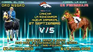 Triunfo de Ke Personaje vs Oro Negro, Cancha La Rinconada - Nueva Imperial, 27 Septiembre 2025