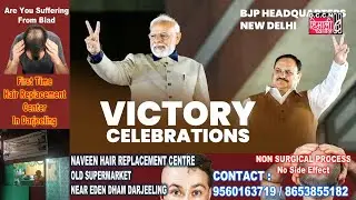 DARJNEWS@VICTORY CELEBRATION AT BHARATIYA JANATA PARTY HEADQUARTERS IN NEW DELHI...