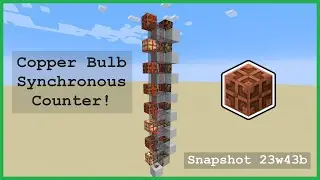I Made The *Smallest* Synchronous Counter! - Minecraft Copper Bulb Snapshot