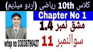 10 Class Math|| Chapter  1- Exercise  1.4|| Question  11||Urdu Medium