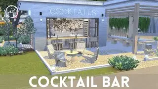 CHILLED COCKTAIL BAR || Sims 4 || CC SPEED BUILD