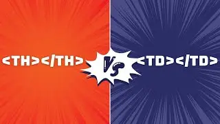 En HTML5 Le tableau TH vs TD and TR