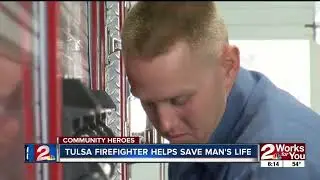 Community Heroes: Off-duty Tulsa firefighter helps save man's life